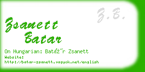 zsanett batar business card